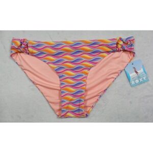 Roxy Bikini Bottom Womens Size Small Pink High Tide Hipster Stretch Swimwear NWT